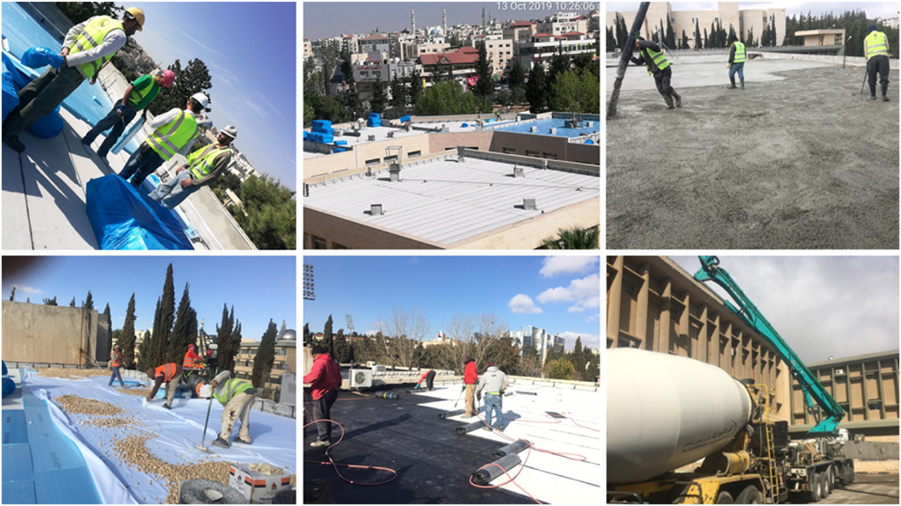 Rooftop thermal insulation installation